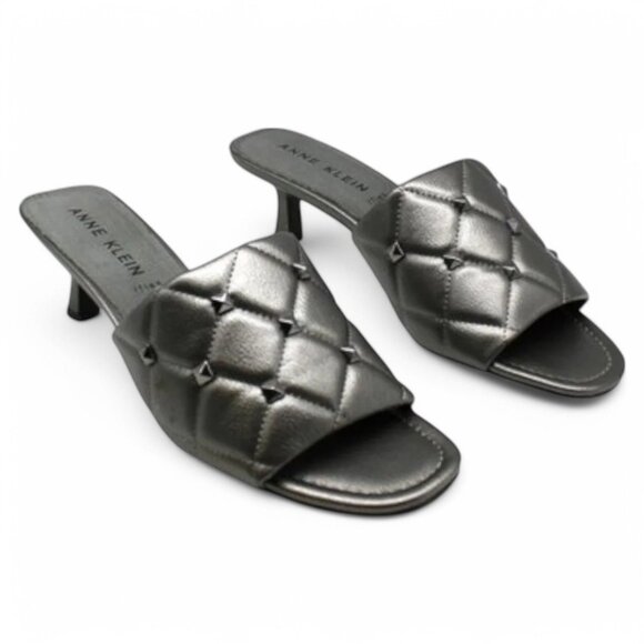 Anne Klein Kyla Studded Kitten-Heel Sandals - Picture 1 of 6